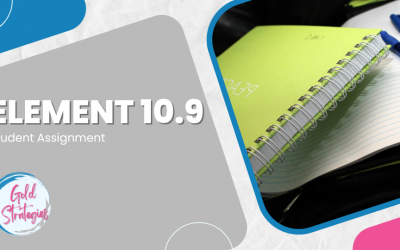 Element 10.9: Student Assignment