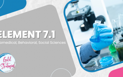 Element 7.1: Biomedical, Behavioral, Social Sciences