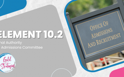 Element 10.2: Final Authority of Admissions Committee