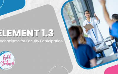 Element 1.3: Mechanisms for Faculty Participation