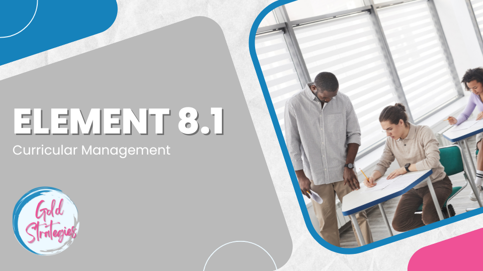 LCME Element 8.1 - Curricular Management